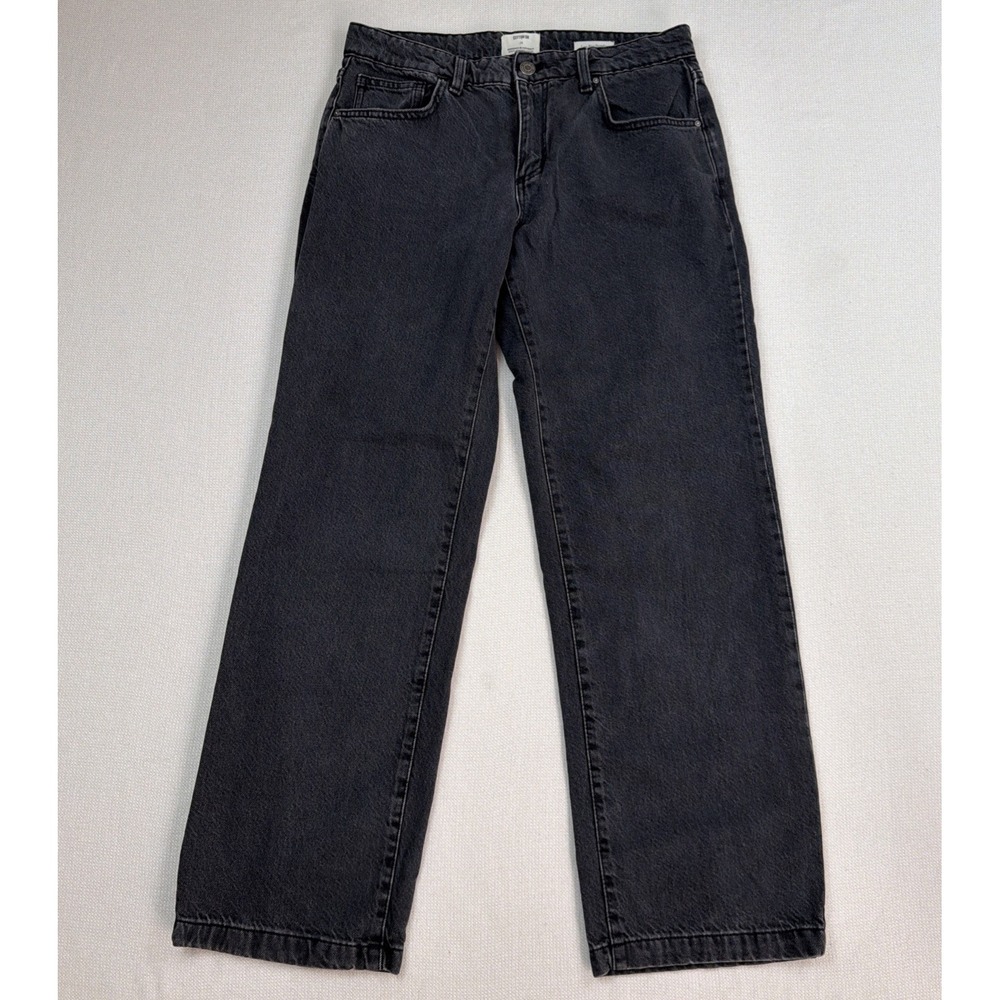 Cotton On Low Rise*Straight Leg Jeans Size 28 Black Charcoal 30x30 Preppy Casual